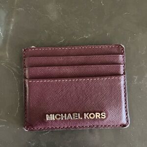 Michael Kors Burgundy Card Holder